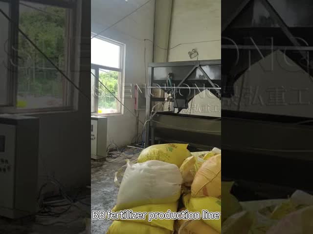 Línea de producción de fertilizantes BB de ahorro energético y fácil operación con capacidad personalizada para planta de fertilizantes mezclados a granel