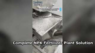 Solución completa llave en mano de la línea de producción de fertilizantes NPK