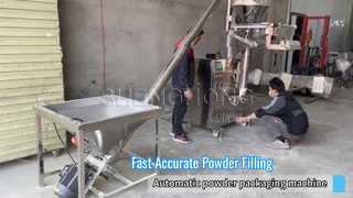 Máquina llenadora de polvo JY-F1 para harina, leche en polvo y piensos