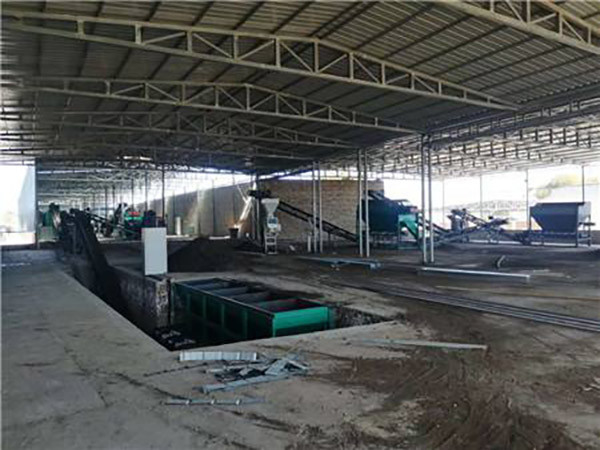 La fabricación del fertilizante orgánico de 5 toneladas/hora granula la cadena de producción residuos animales