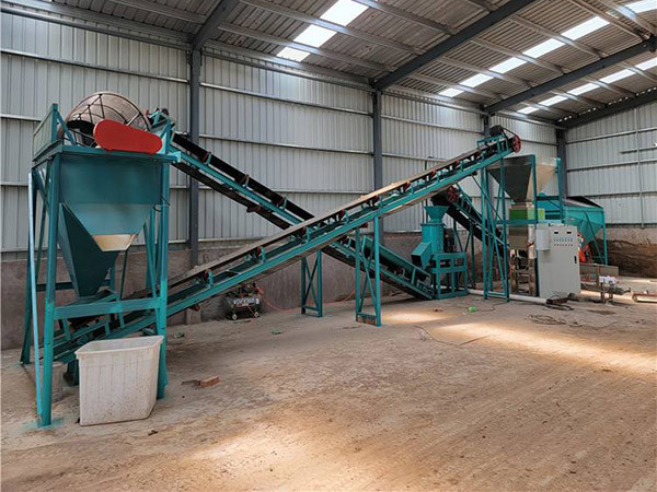 Línea de producción de fertilizantes orgánicos de mezcla y secado en lotes con tecnología de clic de pelletizer