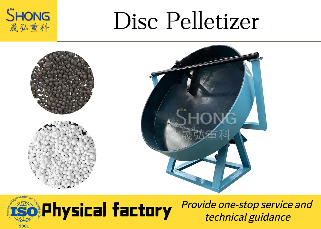 90% de pellets calificados con raspadoras sin motor y con motor en granulador de fertilizantes compuestos de disco