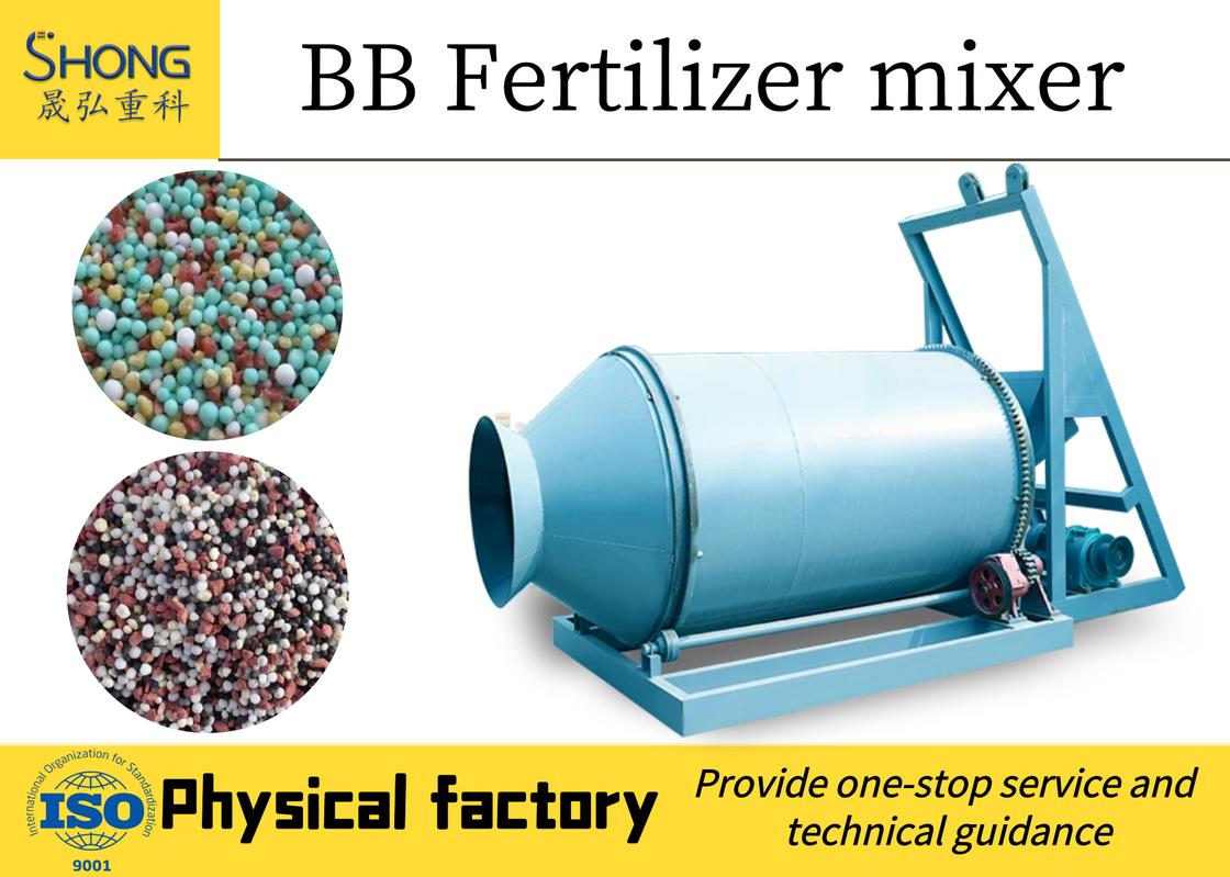 Máquina de línea de producción de mezcladora de fertilizantes a granel BB para hacer fertilizantes de estiércol