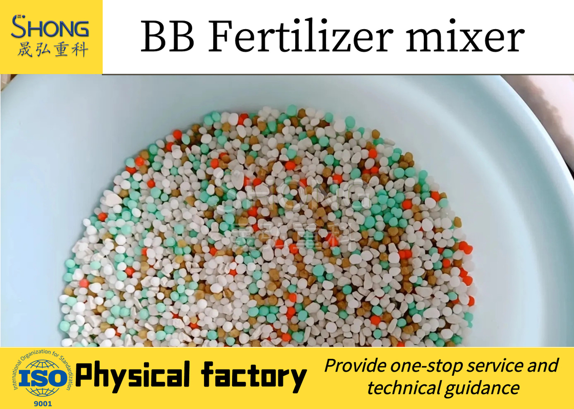 Máquina de línea de producción de mezcladora de fertilizantes a granel BB para hacer fertilizantes de estiércol