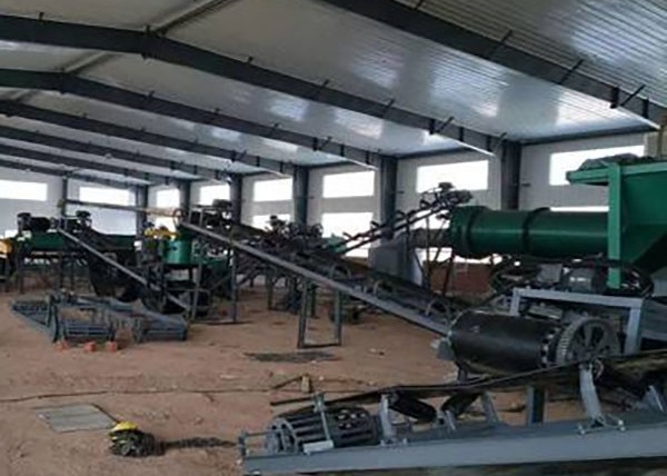 Línea de producción de pellets de fertilizantes orgánicos para palomas