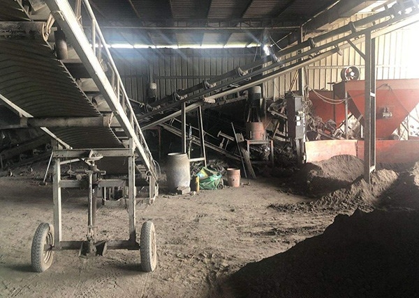 Línea de producción de fertilizantes orgánicos de estiércol de ganado 380V línea de producción de fertilizantes orgánicos