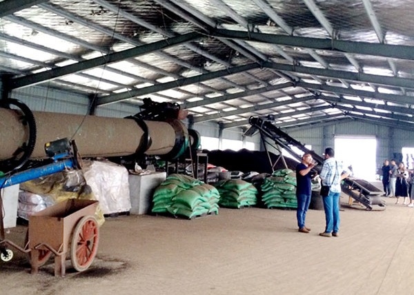 Cadena de producción del fertilizante orgánico del abono del pollo instalación de producción del fertilizante de 10t/H