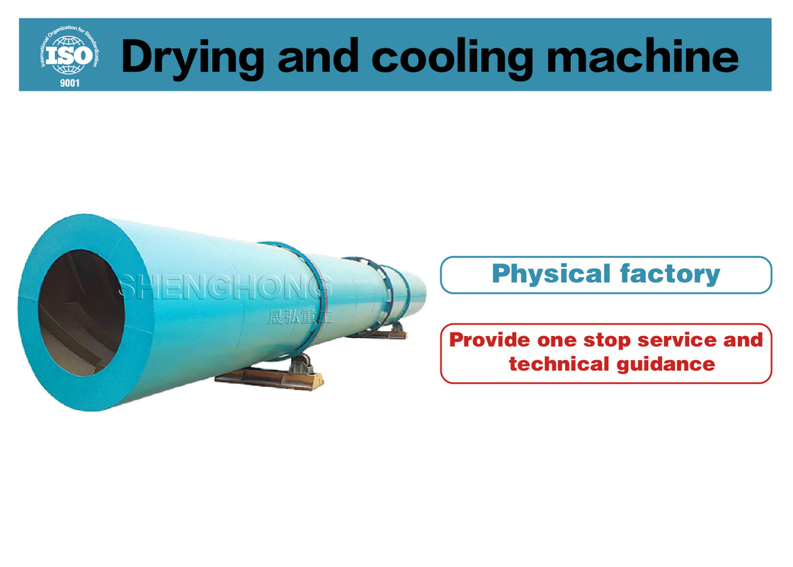 Tratamiento de fósforo Secador rotativo de tambor con rango de temperatura de 50-600C y configuración de ventilador