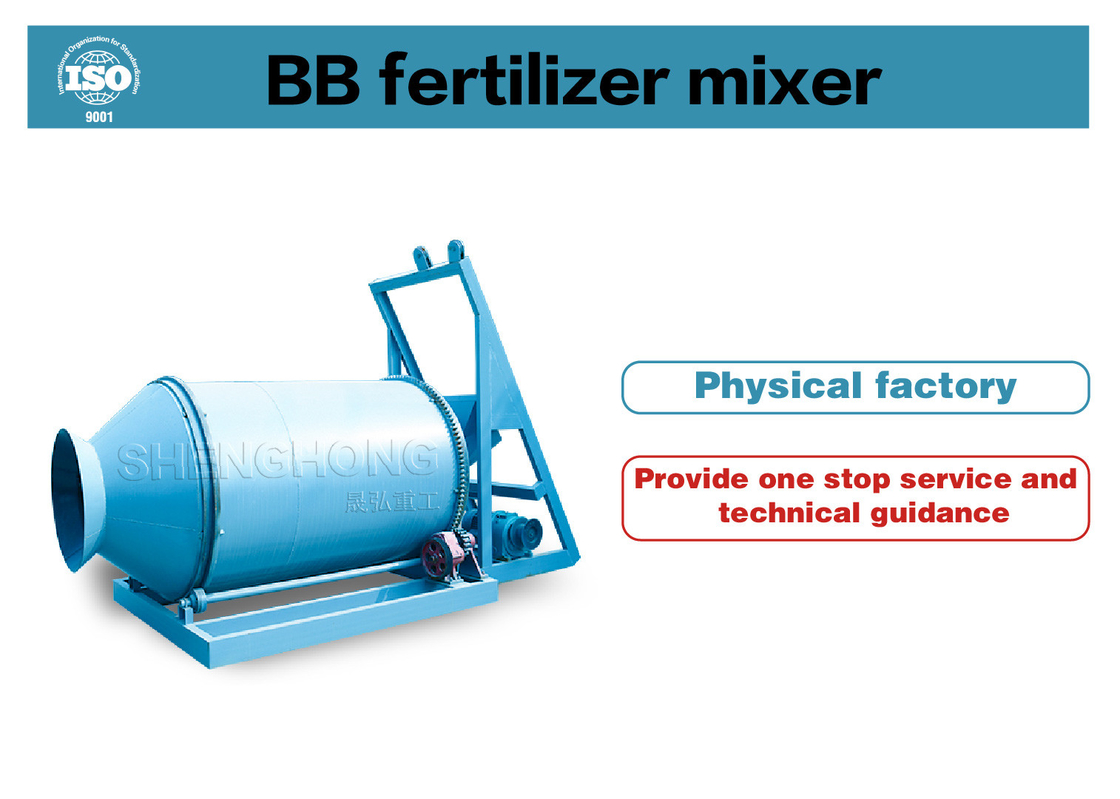 Mezcladora de fertilizantes BB con proceso a prueba de choques en 2 etapas, rango de mezcla de 10 a 60 kg