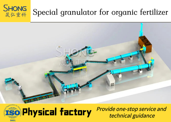 45 Sistema de fabricación de fertilizantes orgánicos de potencia equivalente para tensión 380V/415V y salida superior