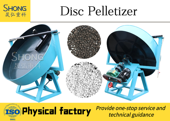 Pan Type Compound Fertilizer Granulator con forma de la bola redonda