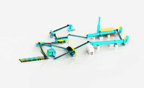 Línea de producción de fertilizantes compuestos NPK avanzada Sistema de granulación de alta eficiencia para 5-30 TPH