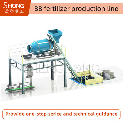 Línea de producción de fertilizantes BB de ahorro energético y fácil operación con capacidad personalizada para planta de fertilizantes mezclados a granel