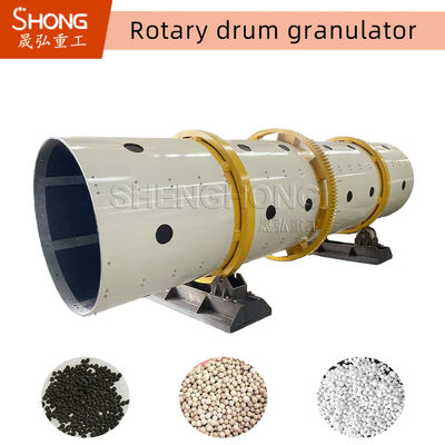 Granulador rotatorio de tambor de acero inoxidable para fertilizantes 3-5t/h 7.5KW