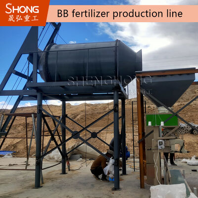 Planta de producción de fertilizantes para mezclas a granel NPK con sistema de control PLC, 5-7 toneladas por hora y formulaciones personalizables