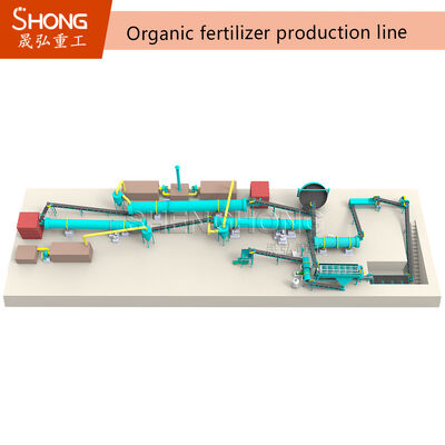 La planta del fertilizante orgánico del estiércol vegetal de Npk pulveriza la cadena de producción del fertilizante orgánico