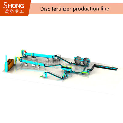Línea de producción de fertilizantes orgánicos completamente automática de 10 t/h con tasa de granulación >98 % para la fabricación eficiente de fertilizantes de compost
