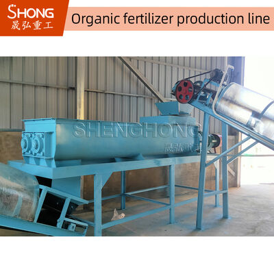 10TPH Línea de producción de fertilizantes orgánicos para almacenes Granulador de fertilizantes orgánicos