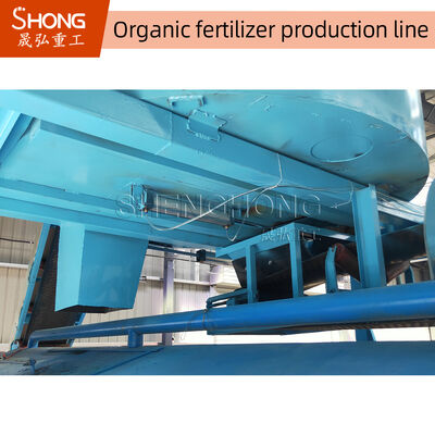 10,000 TPY tipo de ranura de compostaje Windrow Turner para 1-15mm línea de producción de fertilizantes orgánicos