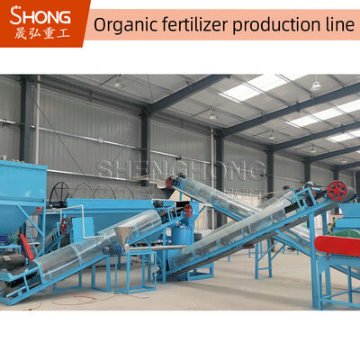 Cadena de producción de la pelotilla del fertilizante orgánico 5T/H con la máquina de granulación