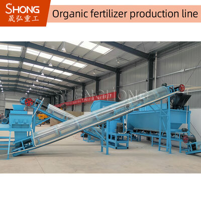 Línea de producción de fertilizantes orgánicos y estables con sistema de control inteligente y protección del medio ambiente