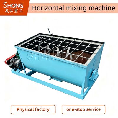 Máquina mezcladora horizontal de cinta de acero inoxidable 1.5-12 T/H Equipo de mezcla de fertilizantes para mezcla uniforme de polvo