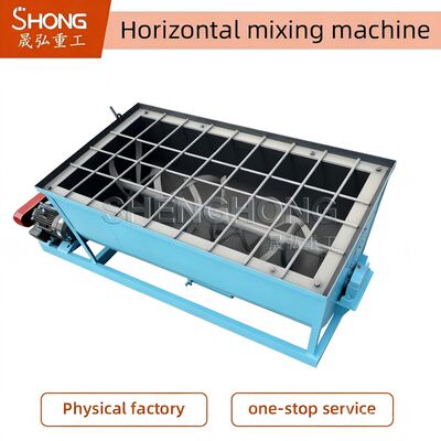 Máquina de mezcla de fertilizantes de 1 a 10 t/h con sistema de control PLC y mezclador horizontal de fertilizantes compuestos de 45 r/min