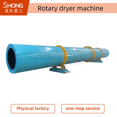 Secador rotativo de tambor de alta capacidad con rango de temperatura de 50-600 °C y material de acero al carbono/acero inoxidable para aplicaciones industriales
