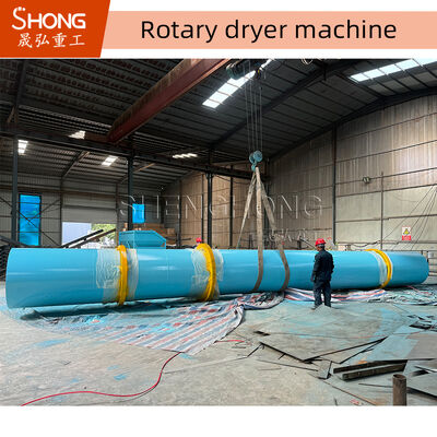 Secador rotatorio de alta capacidad 1-50t/h con construcción de acero al carbono/acero inoxidable y múltiples fuentes de calor
