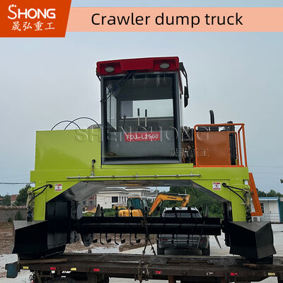 Turner de compostaje para motores diesel de acero al carbono con elevación hidráulica para una producción eficiente de fertilizantes
