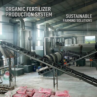 Línea de producción de fertilizantes orgánicos de estiércol de pollo de China con sistema de fermentación para 1-20 mil toneladas por año