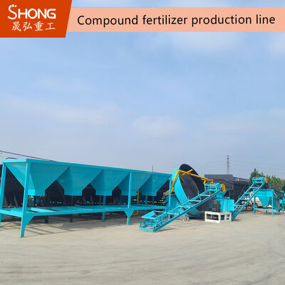 Granulador rotativo para fertilizantes compuestos NPK con capacidad de 5 t/h y producción anual de 100.000 t