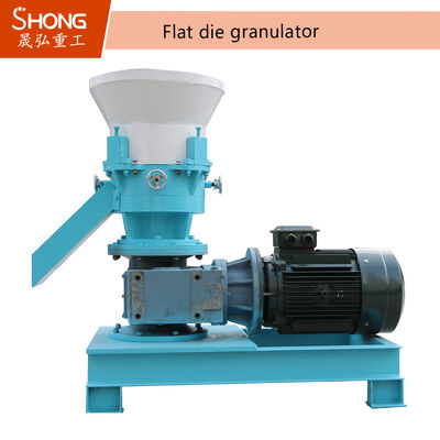 Granulador de fertilizantes a presión plana con potencia de 22kw-75kw, capacidad de 3-7 toneladas por hora y material de acero al carbono o acero inoxidable