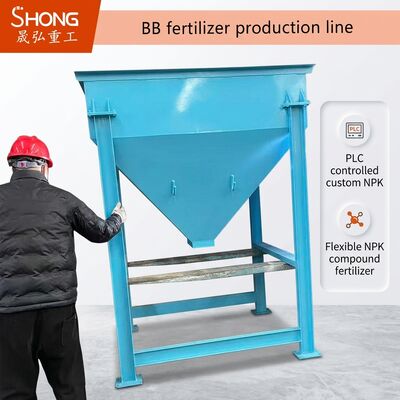 Línea de producción automática de fertilizantes BB con control PLC para fertilizantes compuestos NPK personalizados hasta 30 toneladas por hora