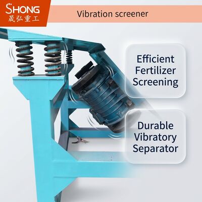 Máquina de separación vibratoria con amplitud y frecuencia ajustables, garantía de 12 meses, certificada ISO9001 para la detección eficiente de fertilizantes