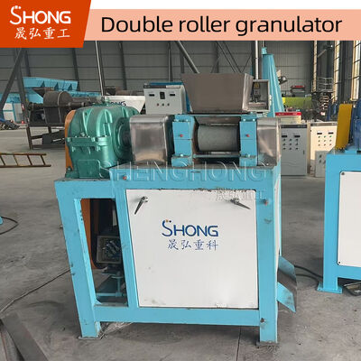 Granulador de doble rodillo de fertilizantes compuestos inorgánicos sin tecnología de secado y bajo consumo de energía Máquina de pellets de extrusión de 380 V