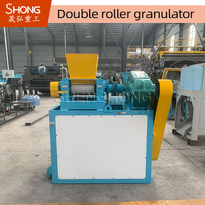 Granulador de doble rodillo de sulfato de amonio para granulación en seco con forma de grano personalizable y voltaje de 380V