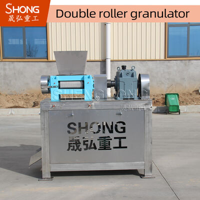 Máquina de granulación por extrusión de doble rodillo con capacidad de 1-4 t/h sin proceso de secado y granulación a temperatura ambiente
