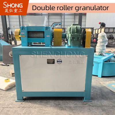 Granulador de fertilizantes de doble rodillo de acero al carbono de 15kw con capacidad de 1-4 t/h para máquina de planta de granulación