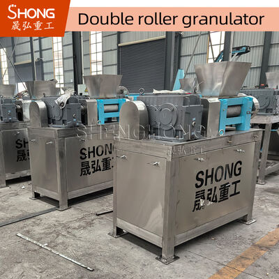 Granulador de fertilizantes compuestos de extrusión de doble rodillo con certificado CE, capacidad de 1,5 toneladas por hora, construcción de acero al carbono