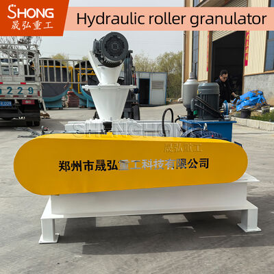 Granulador de rodillo doble de acero al carbono 22KW para fertilizante con capacidad de 1-4 t/h