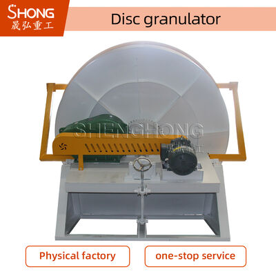 Granulador de fertilizantes orgánicos de acero al carbono aprobado por SGS con granulador de discos de alta automatización