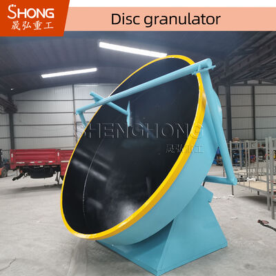 Granulador de disco de alta eficiencia con una tasa de granulación del 93% Construcción de acero al carbono y sin necesidad de pernos de anclaje