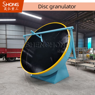 Granulador de disco para fertilizantes orgánicos que producen gránulos en forma de bola con ángulo de disco ajustable y garantía de 1 año