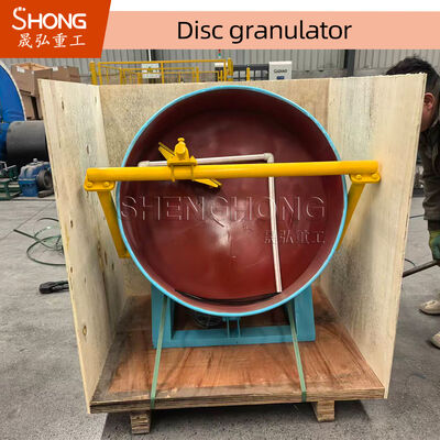 Granulador de fertilizantes compuestos de disco con pellets calificados al 90% con raspadores sin motor y con motor y inclinación del disco ajustable