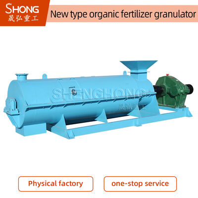 Granulador de fertilizantes orgánicos de acero al carbono de 55 kW con capacidad de 3-6 t/h para estiércol animal