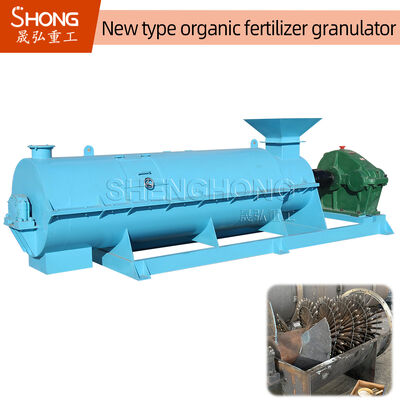 Granuladora de Fertilizante Orgánico en Forma de Bola 600V Máquina para Fabricar Fertilizante de Acero al Carbono 2 Toneladas/Hora