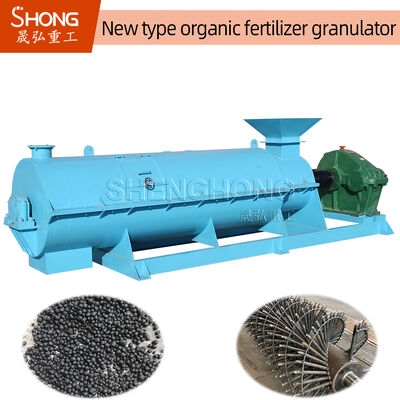 Granulador de fertilizantes orgánicos de tipo húmedo con 20%-40% de humedad de alimentación y 97% de producto terminado