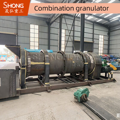 Máquina granuladora de fertilizante orgánico de acero al carbono 8T/H para residuos de animales