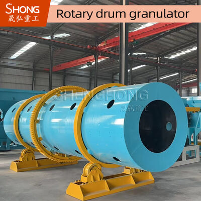 Granulador rotativo de tambor de acero al carbono con capacidad de 5-8 T / H y guía de instalación de ingenieros para la granulación de fertilizantes
